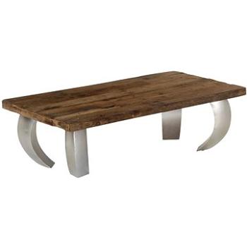 Konferenční stolek Opium recyklované dřevo a ocel 110x60x35 cm (246293)