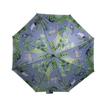Šedý deštník s motivem džungle Jungle grey - 105*105*88cm BBPJW