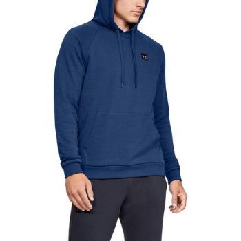 Under Armour RIVAL FLEECE PO HOODIE, M, American, Blue, Modrá