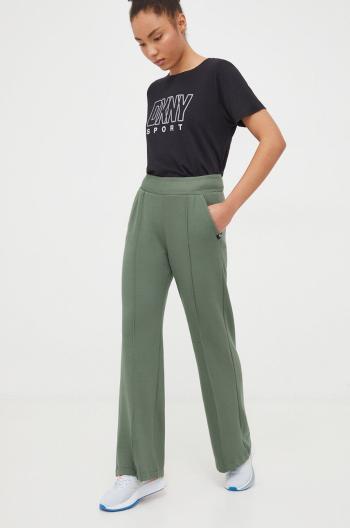 Tepláky Dkny zelená barva, hladké, DP3P3339