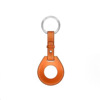 COTECi kožené pouzdro na klíče H-series pro Apple AirTag, oranžová