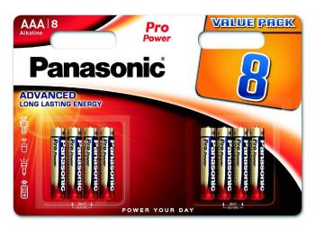 PANASONIC Alkalické baterie - Pro Power AAA 4+4F 1, 5V balení - 8ks