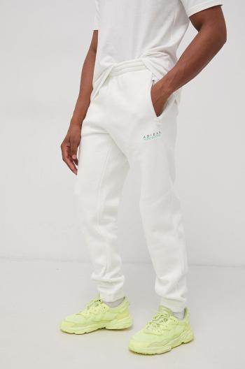 Kalhoty adidas Originals HF4893 pánské, bílá barva, s aplikací
