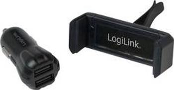 USB nabíječka LogiLink PA0133, nabíjecí proud 2000 mA, černá