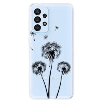 Odolné silikonové pouzdro iSaprio - Three Dandelions - black - Samsung Galaxy A33 5G