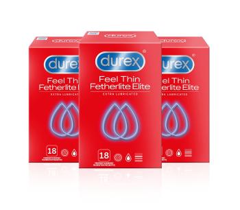 Durex Feel Thin Extra Lubricated kondomy pack 54 ks