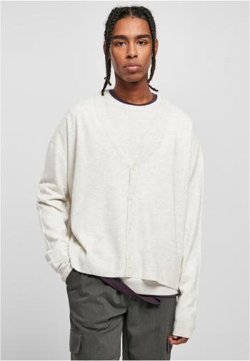 Urban Classics Eco Mix Boxy Cardigan lightgrey - M