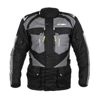 Pánská moto bunda W-TEC Burdys Evo  černo-šedá  4XL