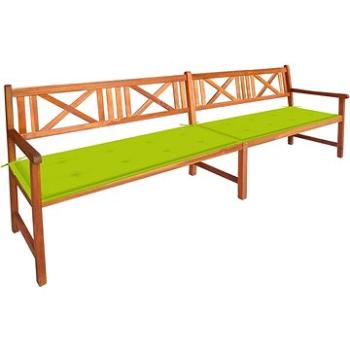 Zahradní lavice s poduškami 240 cm masivní akáciové dřevo 3063833 (3063833)