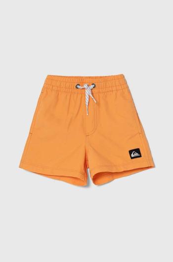 Dětské plavkové šortky Quiksilver SOLID BOY 12 oranžová barva