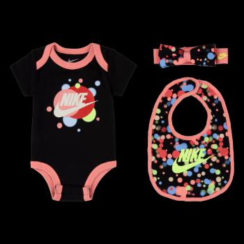 Nike glow time headband, bodysuit & bootie 3-piece set 6-12 m