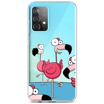TopQ Samsung A52 silikon Cartoon Flamingos 57404 (Sun-57404)