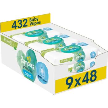 Pampers Harmonie Aqua vlhčené čisticí ubrousky pro děti 9x48 ks