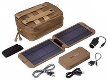 Solární nabíječka Power Traveller Powerbank Solar Extreme Tactical PTL-EXT001 TAC, 12000 mAh, 5 V, 12 V