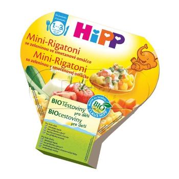 Hipp BIO DĚTSKÉ TĚSTOVINY Mini-Rigatoni zeleninové se smetanou 250 g