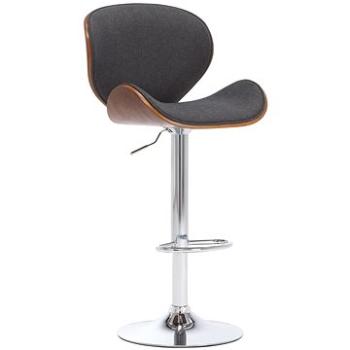 Barová židle šedá textil (287413)