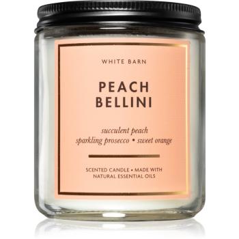 Bath & Body Works Peach Bellini vonná svíčka 198 g
