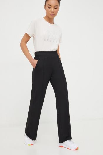 Tepláky Dkny černá barva, hladké, DP3P3339