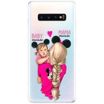 iSaprio Mama Mouse Blond and Girl pro Samsung Galaxy S10+ (mmblogirl-TPU-gS10p)