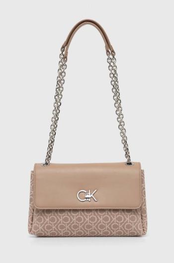 Kabelka Calvin Klein béžová barva, K60K612641