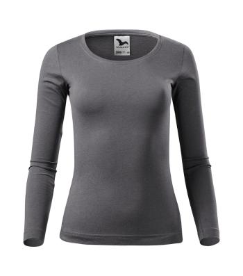 MALFINI Dámské tričko s dlouhým rukávem Fit-T Long Sleeve - Ocelově šedá | XS