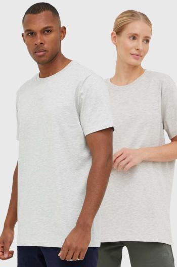Bavlněné tričko Arkk Copenhagen šedá barva