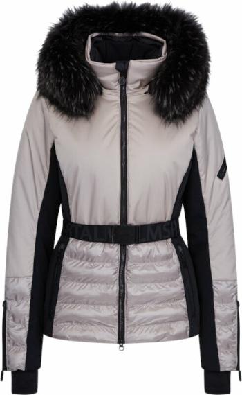 Sportalm Oxford Womens Jacket with Fur Taupe Pink 38 Lyžařská bunda