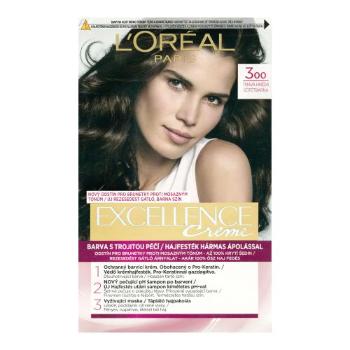 L'Oréal Paris Excellence Creme Triple Protection 48 ml barva na vlasy pro ženy 300 Dark Brown na všechny typy vlasů