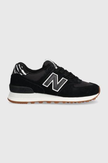 Sneakers boty New Balance WL574XB2 černá barva