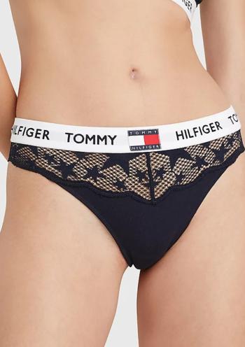 Dámské tanga Tommy Hilfiger UW0UW03534 XS Tm. modrá