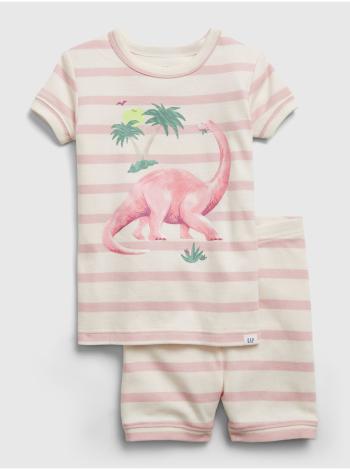 Smetanové klučičí dětské pyžamo dinosaur graphic GAP