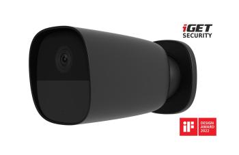 iGET SECURITY EP26 Black - WiFi bateriová FullHD kamera, IP65, zvuk, samostatná a pro alarm M5-4G CZ