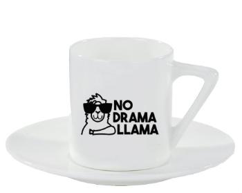 Espresso hrnek s podšálkem 100ml No drama llama