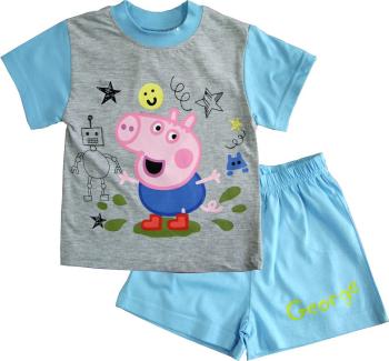 SVĚTLE MODRÉ KRÁTKÉ CHLAPECKÉ PYŽAMO PEPPA PIG Velikost: 92