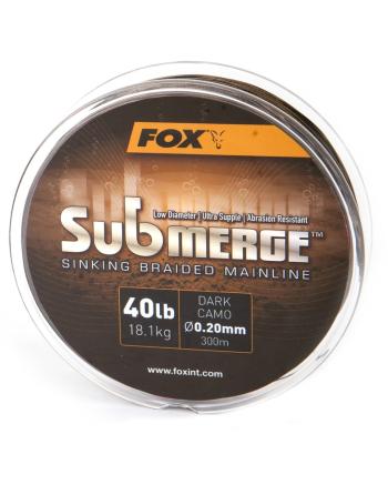 Fox Pletená šňůra Submerge Dark Camo Sinking Braid - 0,20mm / 18,1kg / 300 m