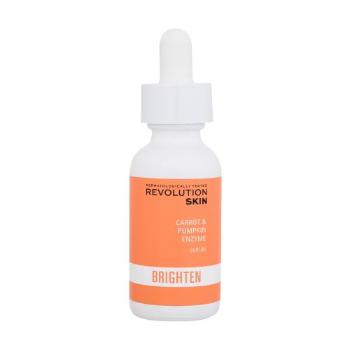 Revolution Skincare Brighten Carrot & Pumpkin Enzyme Serum 30 ml pleťové sérum pro ženy na rozjasnění pleti; výživa a regenerace pleti
