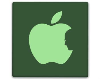 3D samolepky čtverec - 5kusů Apple Jobs