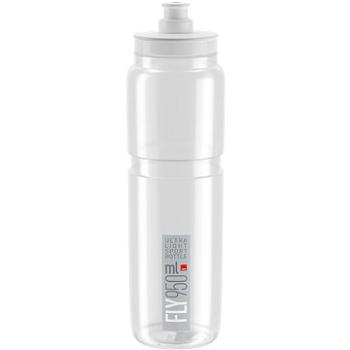 Elite Cyklistická láhev na vodu FLY CLEAR grey logo 950 ml (8020775035962)