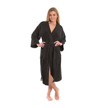 Interkontakt Dámský župan model KIMONO 05 Black Chocolate