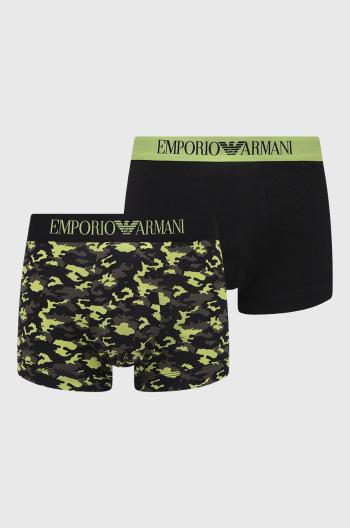 Boxerky Emporio Armani Underwear (2-pak) pánské, zelená barva