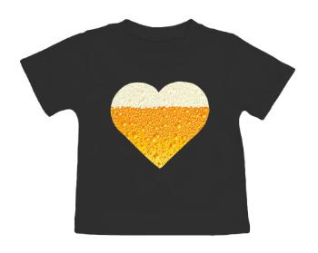 Tričko pro miminko Pivní srdce