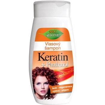 BIONE COSMETICS Bio Keratin a Panthenol Regenerační výživný šampon 260 ml (8595061606657)
