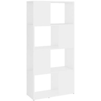 Shumee dělící stěna bílá 60×24×124,5 cm dřevotříska, 809080 (809080)