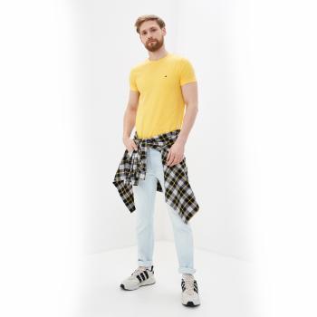 Tommy Hilfiger pánské žluté tričko - XL (ZEK)