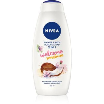 Nivea Welcome Sunshine Sprchový gel a pěna do koupele 750 ml