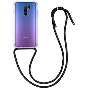 TopQ Xiaomi Redmi 9 silikon s černou šňůrkou průhledný 51488 (Sun-51488)