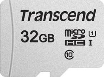 Paměťová karta microSDHC, 32 GB, Transcend Premium 300S, Class 10, UHS-I, UHS-Class 1, vč. SD adaptéru