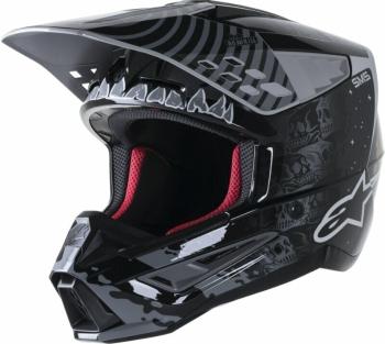 Alpinestars S-M5 Solar Flare Helmet Black/Gray/Gold Glossy M Přilba