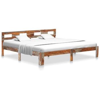 Rám postele masivní sheeshamové dřevo 200x200 cm (288419)