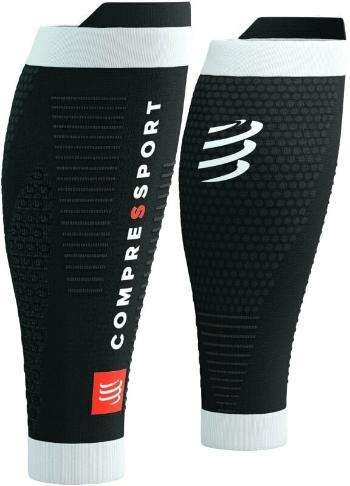 Compressport R2 3.0 Black/White T1 Běžecké návleky na lýtka